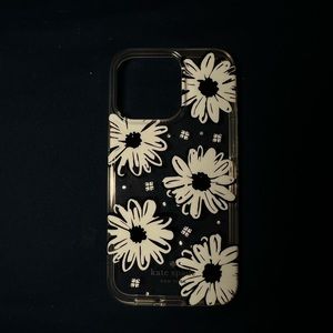 iPhone 13 pro Kate Spade transparent case whit flowers